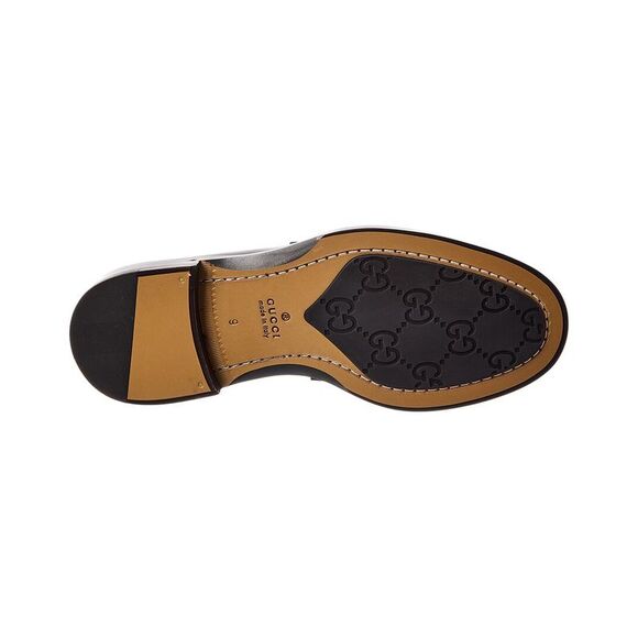 Gucci Leather Loafer, Black main image 4